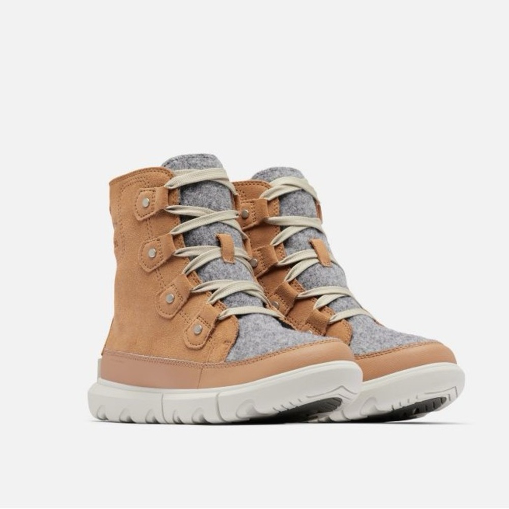 Sorel Tan and Gray Women's Lace-Up Casual Boots - Picture 12 of 13